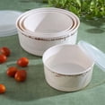 thumbnail image 1 of Contenedores de Alimentos 8 PZS Gibson Mauna Melamina Blanco Hielo CON Tapa de Polipropileno, 1 of 3