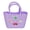 Purple, variant on Mini Rubber Tote Bag for girls/Small Rubber Beach Bag for kids
