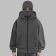thumbnail image 4 of Godom Women Hoodie Winter Double Layer Hooded Sweatshirt with Zipper, Fleece-Lined Hip-Hop Hoodies, 4 of 5