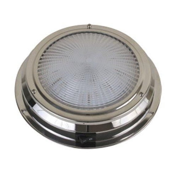 Scandvik 12V LED Stainless Steel Dome Light,5.5"