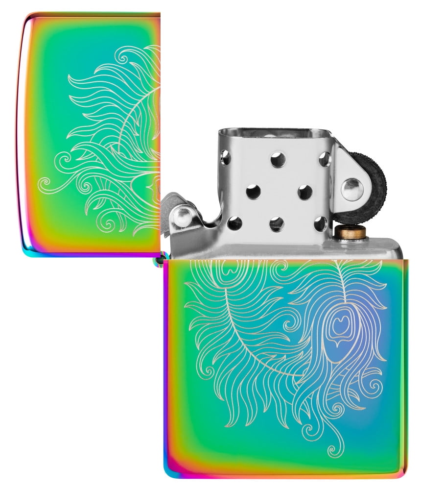 Zippo Laser Engraved Spiritual Design Multi Color Pocket Lighter