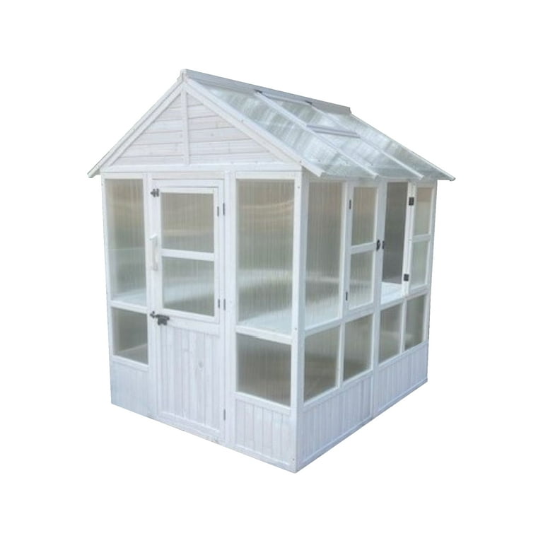 Zylina Superior Greenhouse with Shelves, Wooden Frame and Roof Panels, 84x72x72in - Walmart.com Zylina Superior Greenhouse with Shelves, Wooden Frame and Roof Panels, 84x72x72in - Walmart.com