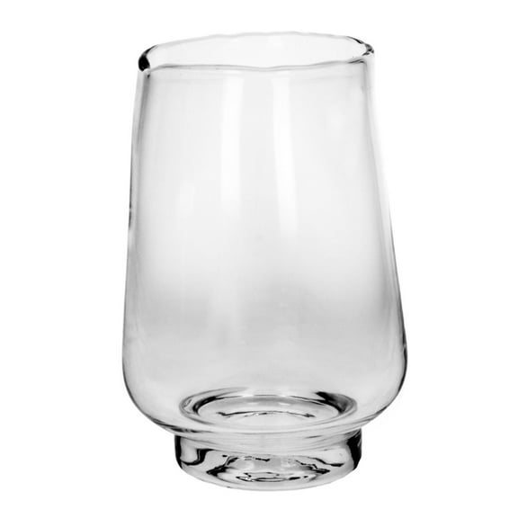 BIDK Home Cylindrical Glass Hurricane Vase - 14" - Clear