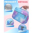 thumbnail image 4 of Mochila BLUEFAIRY para niñas con diseño de sirena, 17 pulgadas, con set de lonchera, 4 of 9