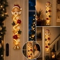 thumbnail image 2 of Ywbawe Lighted Christmas Door Hanger 47in Warm LED Lights Holiday Wall Decor for Front Door Side Entryway Porch, 1 Pack, 2 of 7