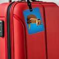 thumbnail image 5 of Mongoose Animal Faux Leather Travel Luggage Tag, 5 of 7