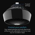 thumbnail image 3 of Ventilador circulador de aire Vornado 660, grande para toda la habitación, 25 cm, negro, 3 of 5
