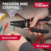 Hyper Tough 6-inch Wire Stripper, Crimper and Cutter for 22–10 AWG Wire