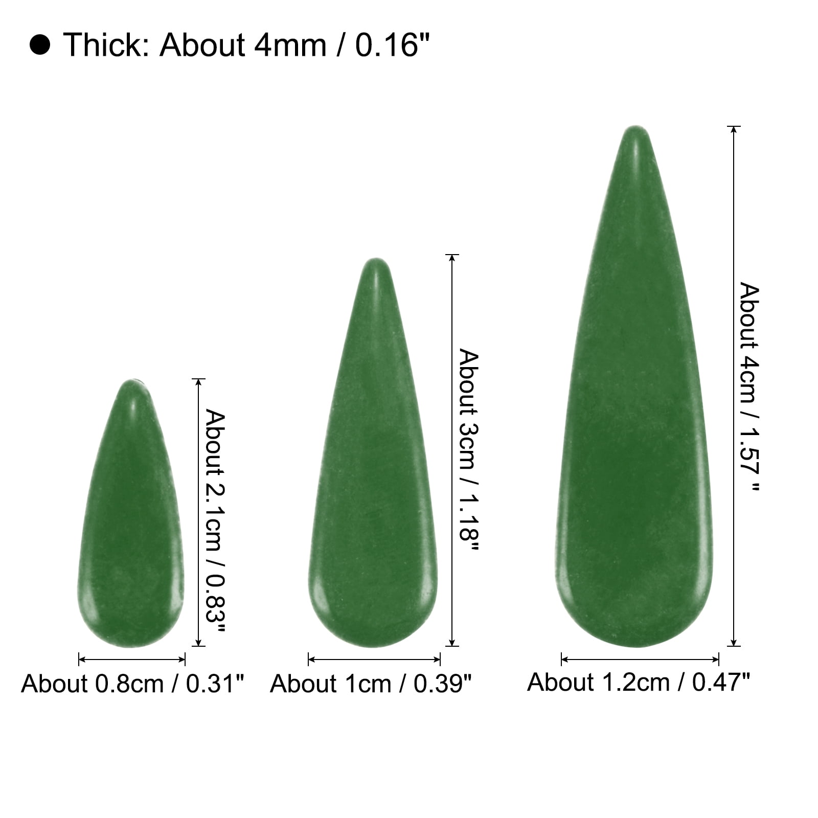 Uxcell 4mm Ceramic Mosaic Tile Teardrop Flower Leaf Tile Mosaic Block for Christmas Birthdays 1 Pack Dark Green