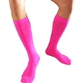 thumbnail image 1 of 1 Pair Candy Color Anti-slip Smooth Men Socks Knee High Invisible Seamless Tube Socks, 1 of 11
