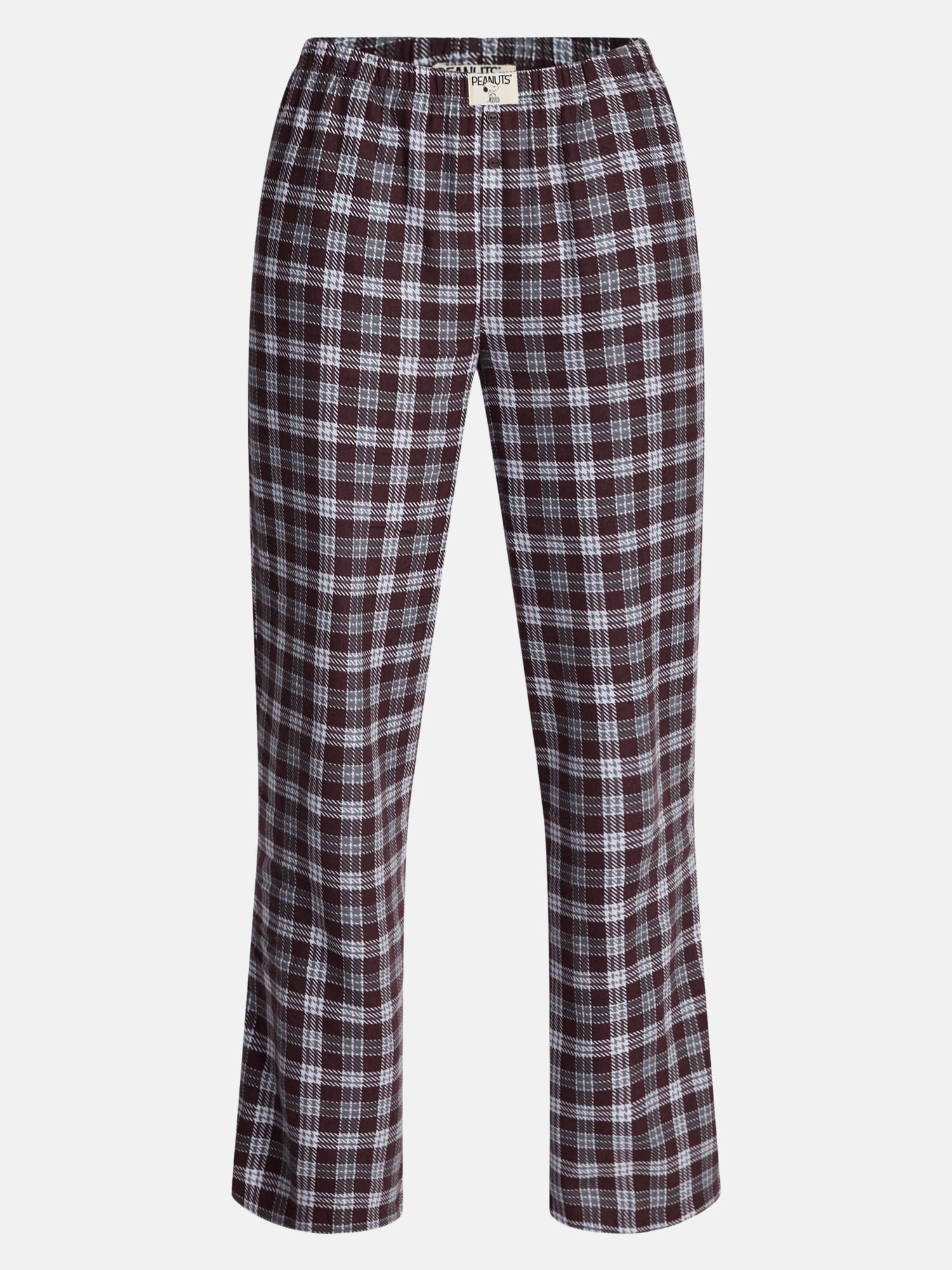 Peanuts Women's and Women's Plus Plaid Sleep Pants, Sizes XS-3X