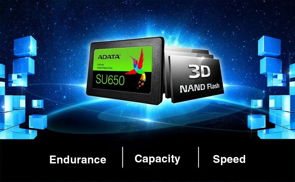 ADATA Ultimate SU650 2.5" 120GB SATA III 3D NAND Internal Solid State Drive SSD 