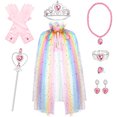 thumbnail image 2 of Juego de capa de princesa Hapgo de 9 piezas para niñas, vestido de princesa, fiesta, cospl Hapgo Hapgo, 2 of 2