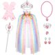 thumbnail image 2 of Juego de capa de princesa Hapgo de 9 piezas para niñas, vestido de princesa, fiesta, cospl Hapgo Hapgo, 2 of 2