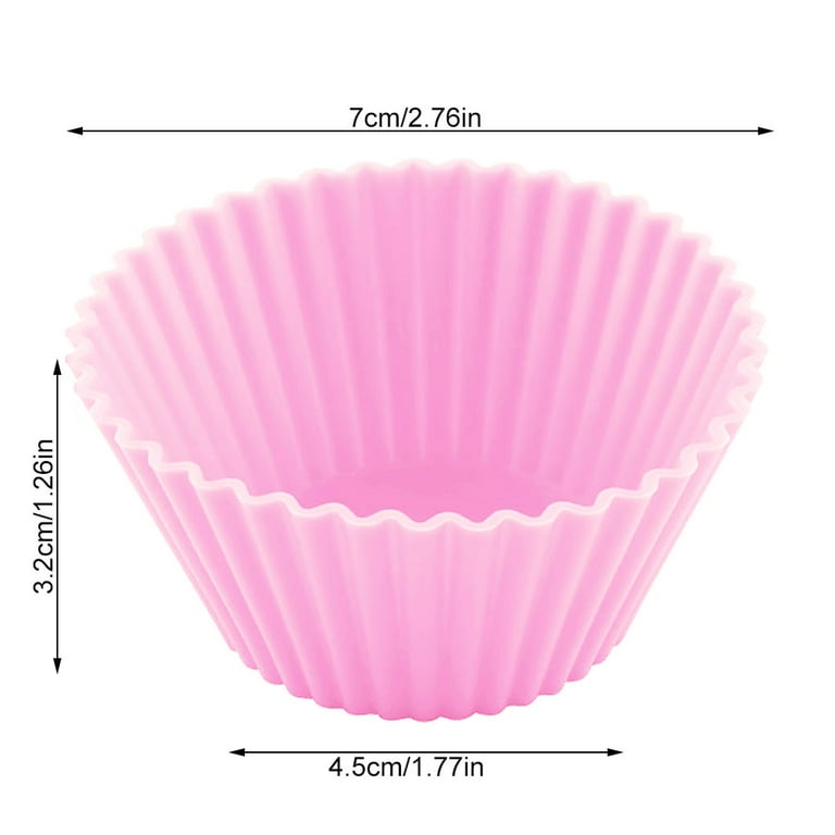 10PCS Non-Stick Baking Cups Silicone Cupcake Kitchen Baking Mold Silicone  Muffin Liners Reusable Cupcake Liners For Muffin Pan - AliExpress