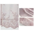 thumbnail image 6 of Lace Cafe Curtains Floral Lace Small Curtains Short Kitchen Curtains Decor Camper Curtains Short Lace Curtains Privacy Mini Curtain Floral Sheer Curtain for Camper Windows Basement Panels 1PC 29"x35", 6 of 8
