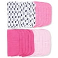 thumbnail image 2 of Luvable Friends Baby Girl Super Soft Bundle Washcloths, Bows, One Size, 2 of 4
