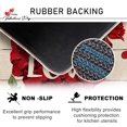 thumbnail image 4 of Valentines Day Red Rose Flower Decorative Front Door Mat, Love Buffalo Plaid Farmhouse Doormat Indoor Outdoor Non-Slip Floor Entryway Rug, Anniversary Wedding Home Kitchen Decoration 17x30 Inch, 4 of 6