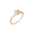 thumbnail image 4 of Imperial 1/8Ct TDW Diamond Heart and Arrow Ring in 10K Rose Gold (H-I, I2), 4 of 8