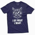 thumbnail image 5 of I do what I want cool cat T-shirt Cat with glasses Funny Birthday Gift Tee shirt humorous tee, 5 of 7