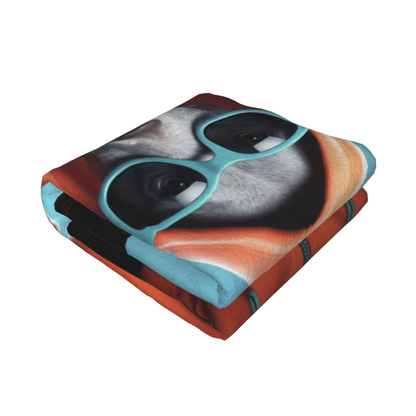 Throw Blanket for Couch - Cool Dog In Hoodie Soft Comfy Lightweight Cozy Warm Throw Blanket, Fuzzy Plush Flannel Blanket & Throws for Sofa and Bed All Season