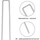 thumbnail image 1 of Clavo de jardín en forma de U galvanizado, clavo de alambre de acero para suelo, 15*3cm, clavos para tela anti-maleza, 1 of 6