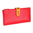 thumbnail image 4 of Cartera De Mujer, De Mujer, Moderna, Larga, Para Ir Al Trabajo, Citas, Viajes, Color Rojo, 4 of 9