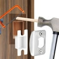 thumbnail image 5 of NOGIS Door Strike Plates, Standard Door Latch Restorer with Dust Box Strike Plates for Interior Doors Universal Security Door Lock Hardware Repair Kit with Screws & Dowels (Silver), 5 of 7
