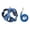 Blue1, variant on Win s Way Adjustable Reflective Cat Harness, Escape Proof Safety Vest for Night Walking