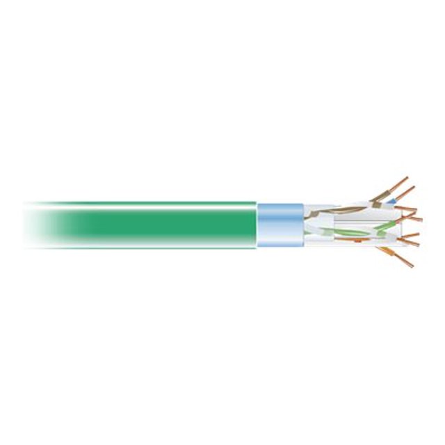 Black Box CAT6 - Bulk cable - 1000 ft - foiled unshielded twisted pair (F/UTP) - CAT 6 - solid - green