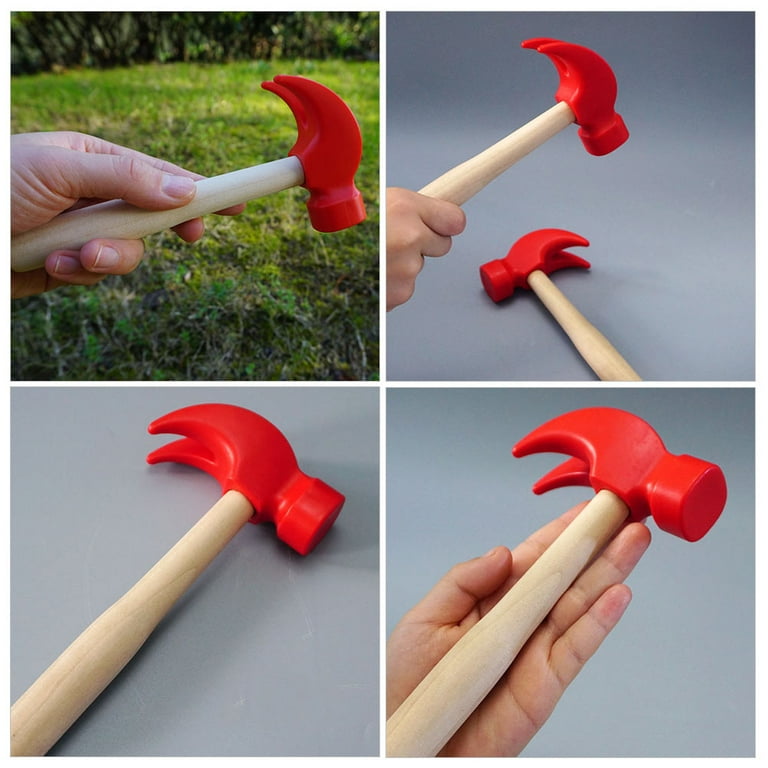 HOMEMAXS 1Pc Creative Wooden Hammer Handmade Simulation Wood