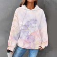 thumbnail image 2 of QASIEATN Hoodies for Graceful Women Fashion, Hoodies Solid Color Casual Fall Hooded Pullover Hoodie Basic Sweatshirts Womans Fashion Blouse Clothes, Womens Fall Tops, 2 of 6