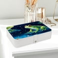 thumbnail image 6 of Frog PU Leather Bracelet Holder Jewelry Organizer Box with Removable Compartment - Portable Organize Storage Case, 6 of 6