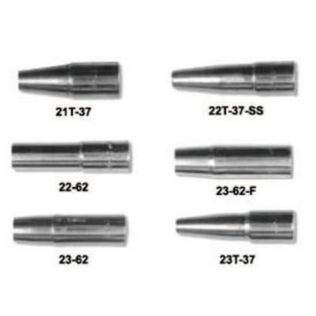 

23 Series Nozzle 5/8 Bore 5/32 In Tip Recess Self-Insulated Standard Thread-On For Tweco No 3 Gun | Bundle of 5 Each