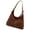 reddish brown, variant on Trendy Handbag Vintage Shoulder Bag Office Slouchy Bags Underarm Purse with Comfortable Strap for Everyday Use