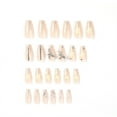 thumbnail image 6 of Fofosbeauty 24pcs Press on False Nails Tips, Coffin Fake Nails, Coffin 3D Butterfly Rhinestone, 6 of 8