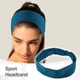 thumbnail image 2 of 3 diademas deportivas para hombres y mujeres, bandas antideslizantes para el cabello, bandas para la cabeza para correr sudor para deportes de fitness, azul, 2 of 7