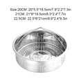 thumbnail image 4 of Cateissary Cesta de vapor de alimentos de acero inoxidable y utensilios de cocina duraderos Vapor de acero inoxidable fácil de usar único Varios Cocina y Comedor 304 21CM, 4 of 6