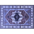 thumbnail image 1 of Ahgly Company Machine Washable Indoor Rectangle Persian Blue Traditional Area Rugs, 8' x 10', 1 of 4