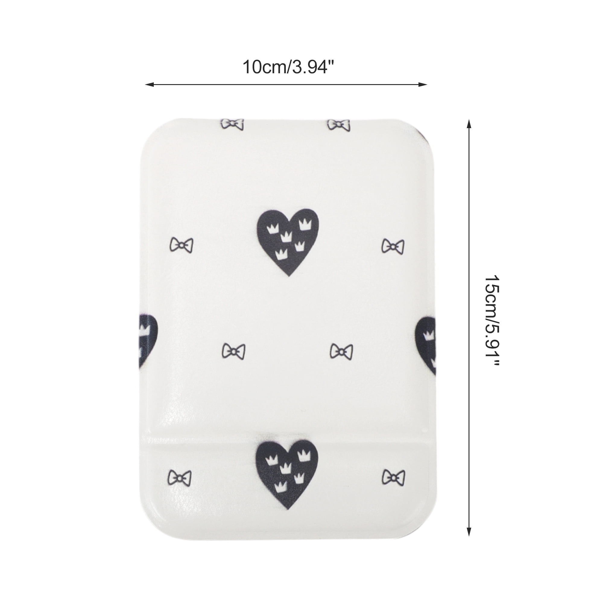 Unique Bargains 1Pc Makeup Mirror for Travel Black Small