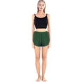 thumbnail image 6 of WBQ Teen Girls Performance Running Short,Elastic High Waistband Casual Gym Shorts for Workout Yoga Fitness Sports Shorts Athletic Shorts Plain Lounge Short Pants,Short Sweatpants,S-4XL Dark Green, 6 of 9