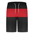 thumbnail image 5 of Stamzod Mens Summer Outfits Fashion Strip Printed Crew Neck Short Sleeve Shirts with Shorts Casual Tracksuit Men Plus Size Mens 2 Piece Outfits Red E XXL, 5 of 7