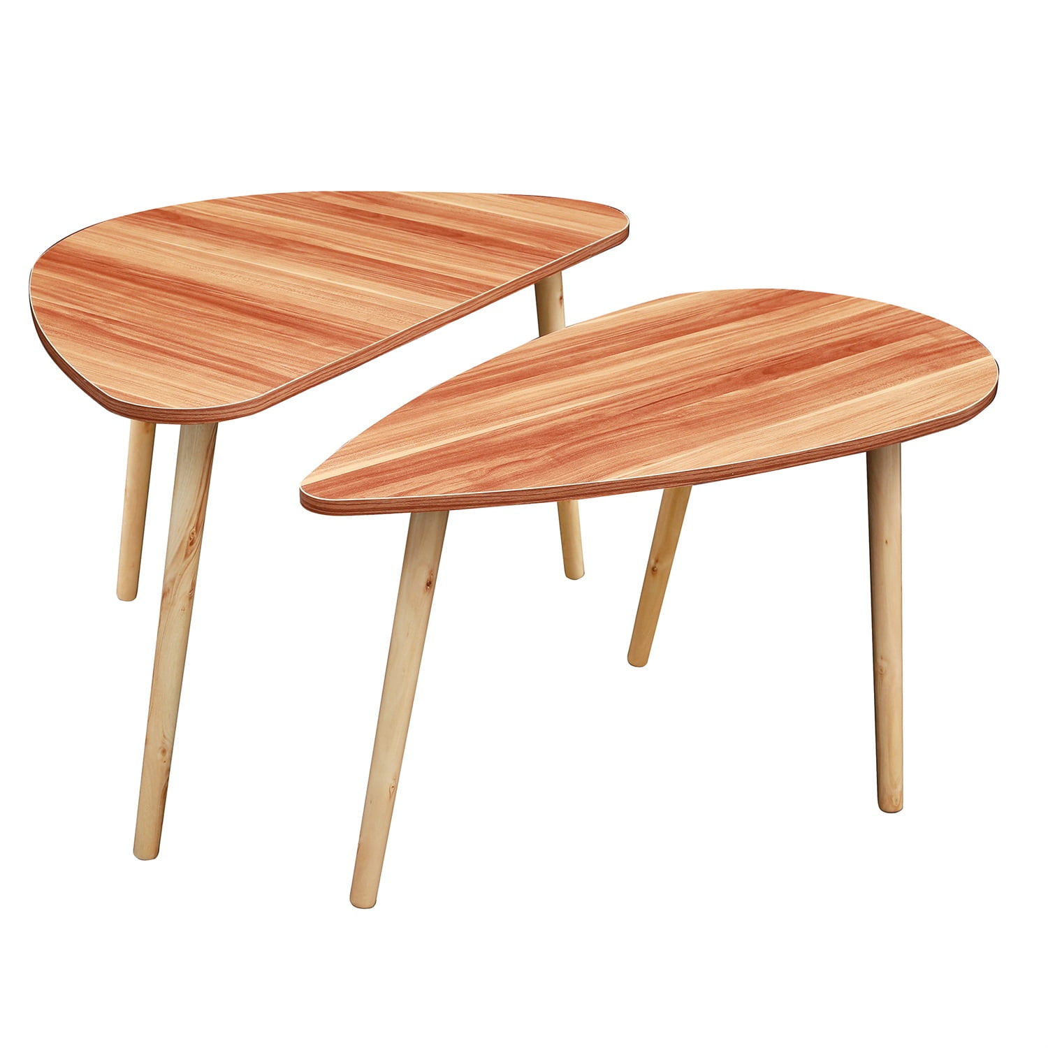 Kadyn Nesting Coffee Table Set of 2, End Table for Living Room, Modern Side Table for Bedroom, Walnut Kadyn Nesting Coffee Table Set of 2, End Table for Living Room, Modern Side Table for Bedroom, Walnut