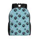 thumbnail image 1 of Disketp Cute Dog Footprints Mochila Unisex de Apertura Lateral Completa, Mochila para Laptop para Escuela, Trabajo y Viajes, 1 of 8