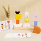 thumbnail image 2 of Montessori 3D Wooden Creative Character Bead Blocks Toys Set Shape Matching Puzzle Game Early Educational Toys Gift For Children, 2 of 6