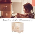 thumbnail image 3 of Cuna para Dormir de Muñecas, 1: 12 de Bosque de Muñeca de Madera Decoración de Cuna para Dormitorio, 3 of 7