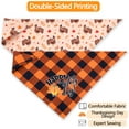 thumbnail image 3 of Fall Thanksgiving Turkey Dog Bandanas Reversible Large 2 Pack, Autumn Harvest Adjustable Triangle Scarves for Small Medium Large Extra Large Dogs Pets, 3 of 6