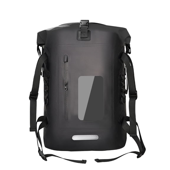 30L Waterproof Dry Bag Fishing Backpack Drift Swimming River Trekking Shoulder Bait Fishing Bucket Kayak Bag Black,1 x Fishing Backpack,Black
