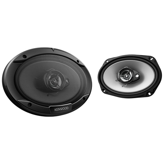 Kenwood Audio Adjustable Car Subwoofers with USB Cable, Polyethylene Steel Black, 16"x9"