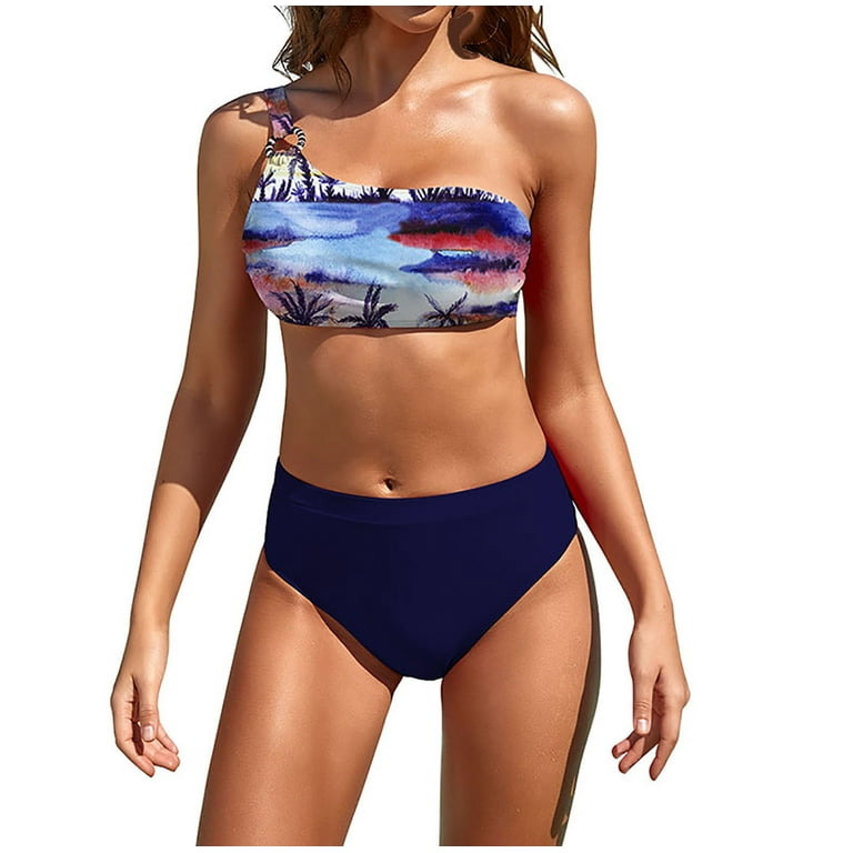 Women Sporty Tankini Set Bikini Boy Shorts Swimwear Padded Swimsuit  Beachwear Bathing Suit